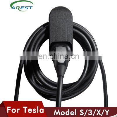 Carest Car Charging Cable Organizer For Tesla Model 3 S X Y Accessories Wall Mount Connector Bracket Charger Holder Adapte Three