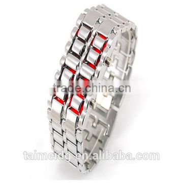 Fashion style stainless steel back quartz bangle watches