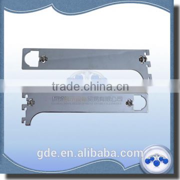 250mm Metal chrome slotted channel shelf for oval tube
