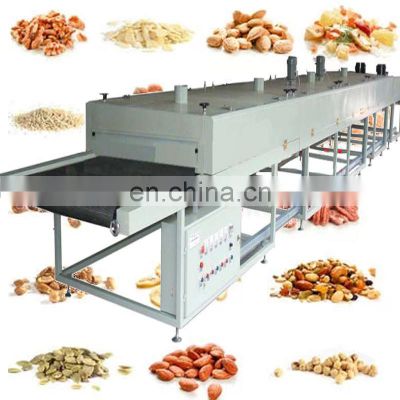 Automatic Continuous Conveyor Belt Sesame Cocoa Bean Cashew Nut Peanut Roasting Machine