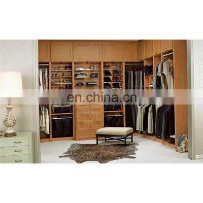 Customized Modular MDF hotel full luxury bedroom storage cabinet wardrobes