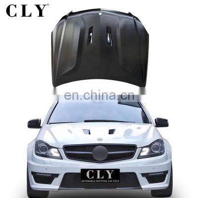 CLY Bonnet For Benz C Class W204 Facelift 507 Model C63 Amg Model Cover Iron Hood Engine Hood 2008 2009 2010 2011 2012 2013 2014