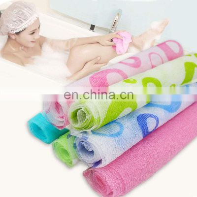 Body Exfoliating Bath Cloths Dual-Sided Exfoliating Nylon Bath Cloth Towel Beauty Skin Bath Wash Towel Exfoliating Shower Towel