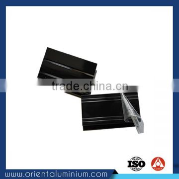 anodized black aluminum frame