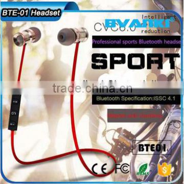 China 2016 new products BTE01 Sport bluetooth earphones stereo,Sports Wireless Bluetooth V 4.1 Wireless Stereo Headset Earphone                        
                                                                                Supplier's Choice
