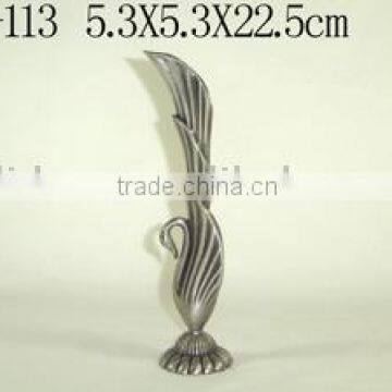 Pewtering Peacock Design Metal Vase(LD-113)