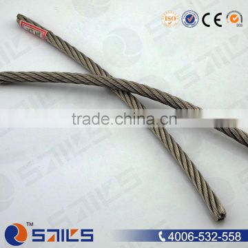 hot sell 6*12+7FC electro galvanized steel wire rope