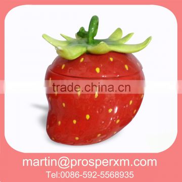 High Quality Ceramic Canister Strawberry Design