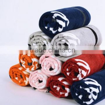 100% cotton cheap wholesale reacive Printed one side velour beach towel