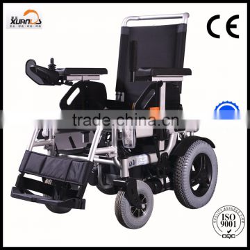 electric wheelchair with double 350W motors outdoor trip for old man
