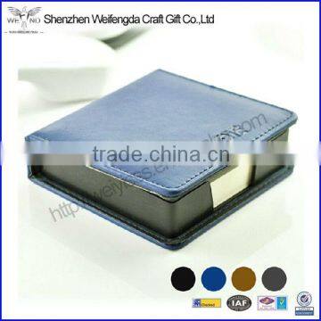 Wholesale High Quality Custom Leather Office Desk Notepad holder