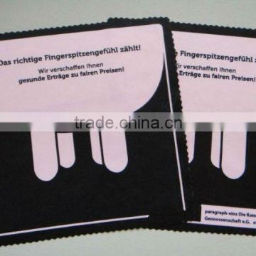 PVC packed eyeglass microfibre cleaning cloth