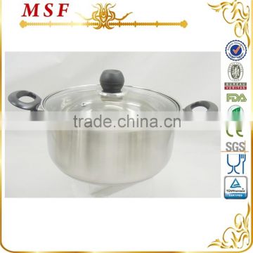 5L capacity stainless steel pot bakelite handle cooking pot