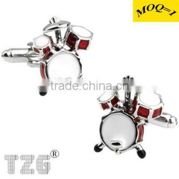 TZG10215 The Popular Enamel Drum Set Cufflink Cuff Link