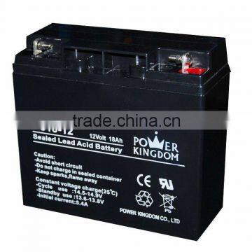 maintenance free Lead Acid battery 12v 18Ah security alarm system battery