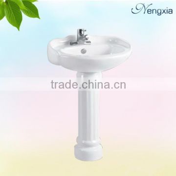 Z005-1 20 inch decorative ceramic pedestal basin