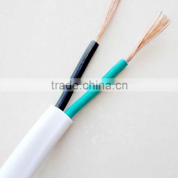 Flat copper/CCA/CCC pvc insulated and sheathed electrical wire cable