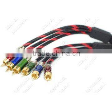 Hot selling High quality 3RCA TO 3RCA with Nylon net