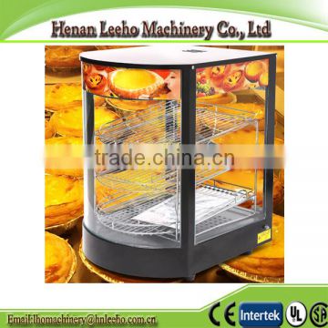 egg tart /pizza/barbecue/pastry warmer display showcase