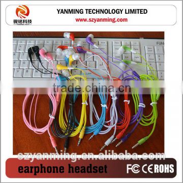 Best quality fashion candy color earphone for mobile phone