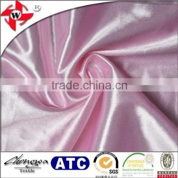 Glamorous Bright Polyester Satin Fabric for Dress and Furnishing