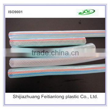 Anti-age Flexible PVC Clear Nylon Braided Hose,Clear Fiber Reinforced PVC Water Hose