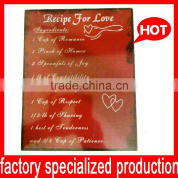 antique iron sign ( factory price ) for wedding ceremony