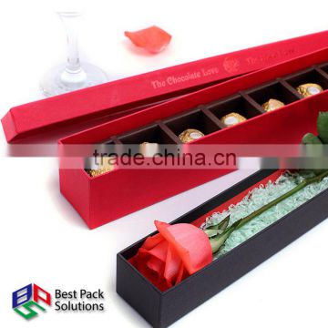 Classic chocolate box with blister divider
