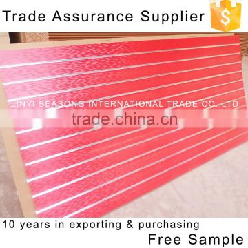 shandong 18mm manufacturer's price for slatwall /slot panels/ slot mdf from china