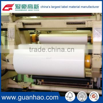 china supplier hot melt adhesive semi gloss custom blank color label in roll