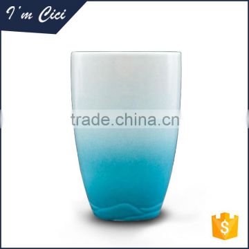 Personalized blue and white ceramic tea and coffee mug CC-C017