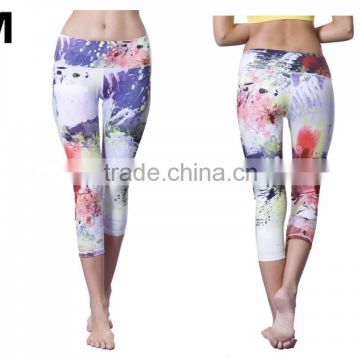 Cheap Women Workout Tights Active Wear Fitness Yoga Cropped Leggings