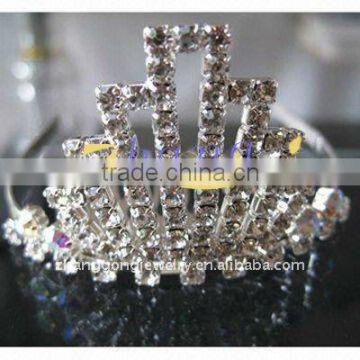 new design jeweled party princess tiara combs