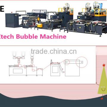 Rapid fill air bubble packaging making machinery