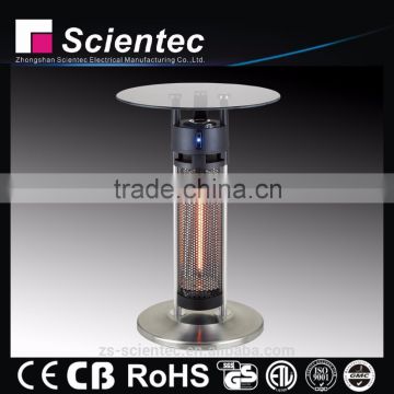 Electric Table Heater With 75cm Height 1400W CE/GS/EMC/RoHS Approved Infrared Heater Outdoor