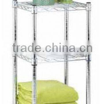 3 Tier Chrome Wire Shelving Rack