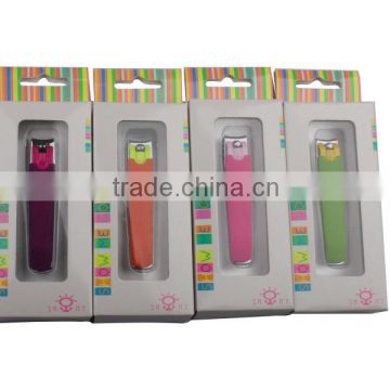 Colorful Handle Engraved Nail Clipper