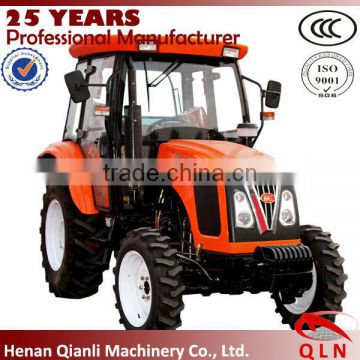 Henan Qianli Machinery best diesel engine tractor QLN 50-65hp tractor with wheelhouse wheeled tractor