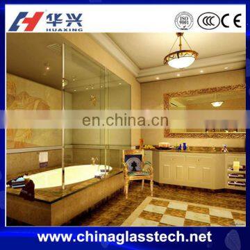 CE certificate durable soundproof decorative glass bathroom entry doors