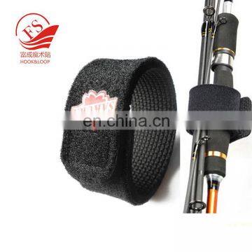 Adjustable travel tackle fishing rod carrier neoprene strap