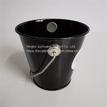 0.35mm Thickness Oval Tin Bucket Mini Galvanised Buckets