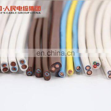 China factory price Flexible copper wire cable two cores 300/300V flat electrical wire cable for transmission lines