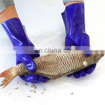 Heavy Duty Best PVC Chemical Resistant Work Gloves For Lab Industry