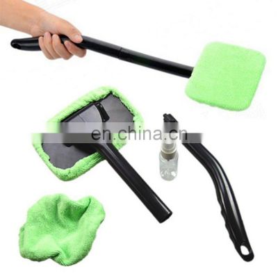 Car Microfiber Windshield Bathroom Cleaner Brush Auto Vehicle Washing Towel Silicone Brush Cleaner Window Glass Wiper Dust For