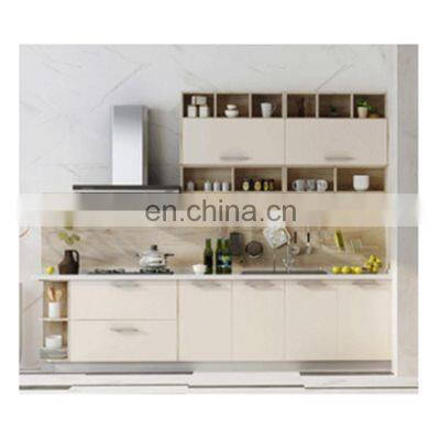 Modular Solid Wood Kitchen Cabinets Melamine Finish Treatment Modern Furniture  Kitchen Cabinets Designs