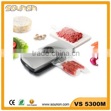 Stainless steel vacuum food sealer, home use food saver vacuum, Portable food packing machine