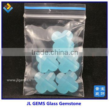 Synthetic Milky Glass Flower Shaped Beads with Wholesale Price