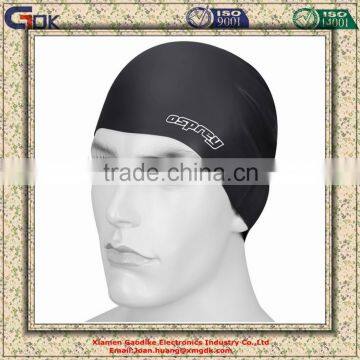 Good Elastic silicone swim caps with protectiing hair while swimming