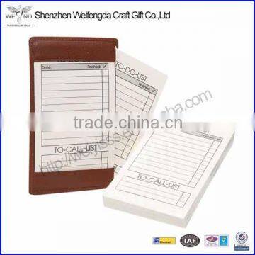 New Arrival High Quality Notepad Business PU Leather Notepad Jotter