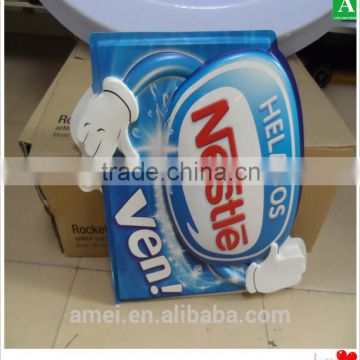 OEM plastic thick sheet formed coffee advertising display